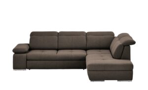 switch Ecksofa braun - Webstoff Avilla