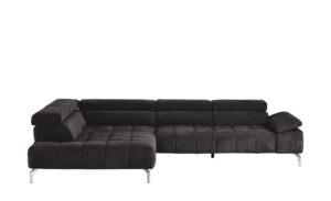 Lounge Collection Ecksofa schwarz - Webstoff