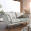 Sofa Mena Flachgewebe Mint 180x90 cm 2-Sitzer