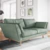 Sofa Mena Mikrofaser Grün 180x90 cm 2-Sitzer