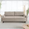 Schlafsofa Kehsa Mikrofaser Beige 220x100 cm