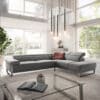Ecksofa Floyd 300x230 Silbergrau Ottomane rechts Kopfteilverstellung by W. Schillig