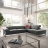 Ecksofa Floyd 300x230 Grau Ottomane rechts Kopfteilverstellung by W. Schillig