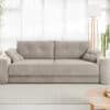 Schlafsofa Narin Mikrofaser Beige 240x100 cm
