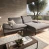 Eckcouch Enjoy and More 295x185 Grau Longchair rechts by W. Schillig
