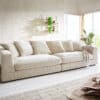 Big-Sofa Justo 310x110 cm Chenille Beige