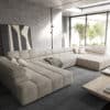 Wohnlandschaft Phia 430x220 cm Cord Beige