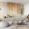 Bigsofa Cubico 290x120 cm Strukturstoff Beige
