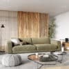 Bigsofa Cubico 290x120 cm Strukturstoff Olive