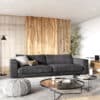 Bigsofa Cubico 290x120 cm Strukturstoff Grau