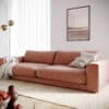 Bigsofa Cubico 290x120 cm Flachgewebe Orange