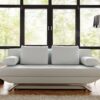 Schlafsofa Cady 200x90 cm Weiss Couch mit Schlaffunktion