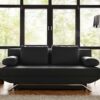 Schlafsofa Cady 200x90 cm Schwarz mit Schlaffunktion