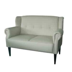 2 Sitzer Sofa in Creme Federkern