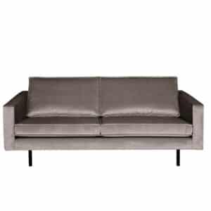 Couch in Taupe Retro Look