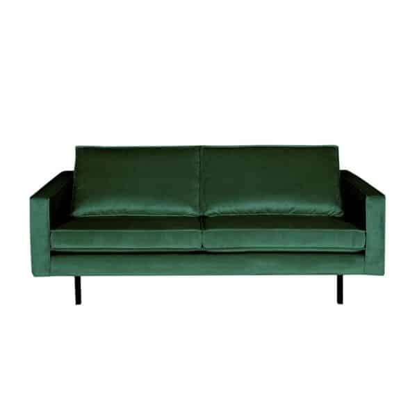 Samt Couch im Retrostil Grün