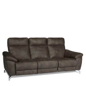 Relaxcouch in Braun Microfaser modern