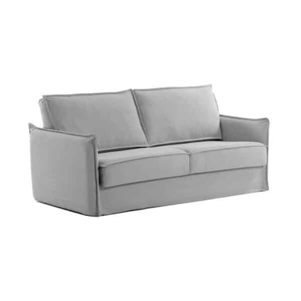 Schlafsofa in Grau Armlehnen