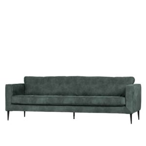 Dreisitzer Couch in Petrol Microfaser 235 cm breit