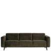 3er Sofa in Dunkelgrün Samt 230 cm breit