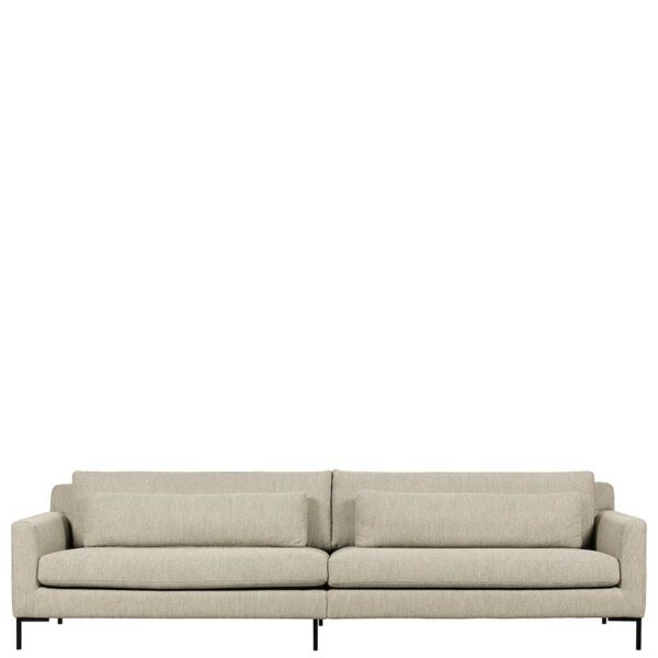 Wohnzimmercouch in Beige Stoff modern