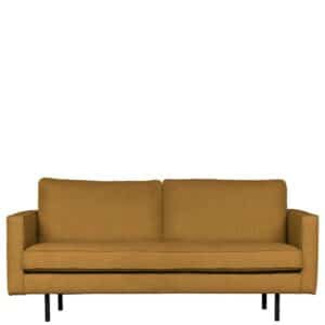 Sitzsofa in Hellbraun Webstoff 190 cm breit