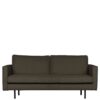 Sofa in Graubraun Webstoff 190 cm breit