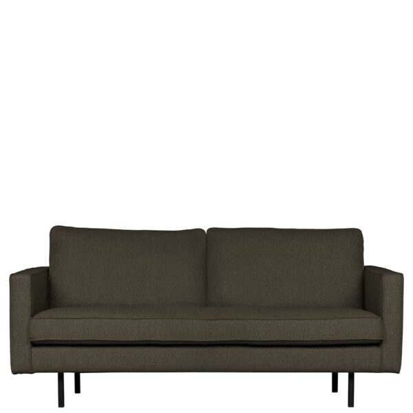 Sofa in Graubraun Webstoff 190 cm breit