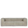 Breitcord Couch in Beigegrau 66 cm Sitztiefe