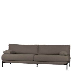 Hochwertiges Sofa mit Canvas Bezug Graubraun