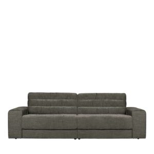 Graues Sofa mit Armlehnen 42 cm Sitzhöhe