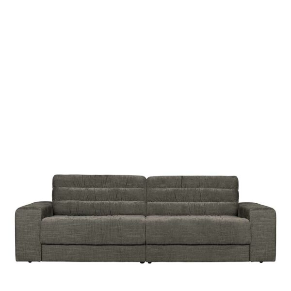 Graues Sofa mit Armlehnen 42 cm Sitzhöhe