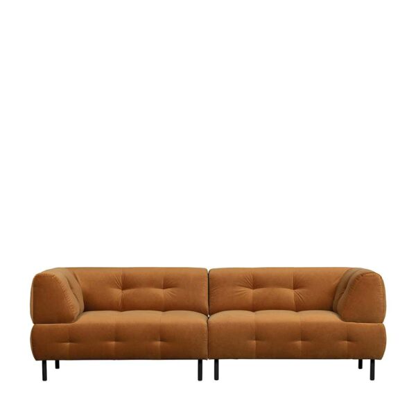 Modernes Sofa in Hellbraun Bezug gewaschener Samt