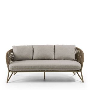 Dreisitzer Couch aus Seilgeflecht Metall
