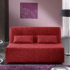2 Personen Couchbett in Rot meliert Faltmechanik