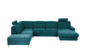 meinSofa Wohnlandschaft mit Schlaffunktion  Jana ¦ türkis/petrol Polstermöbel > Sofas > Schlafsofas - Höffner