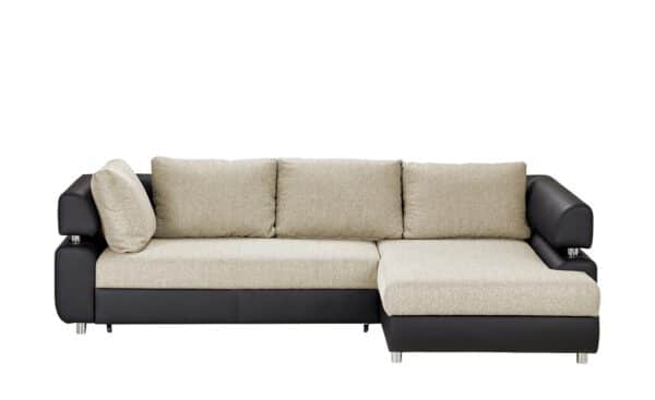 switch Zweifarbiges Ecksofa mit Schlaffunktion  Panama ¦ creme Polstermöbel > Sofas > Big-Sofas - Höffner