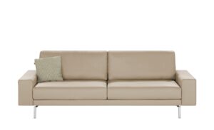 hülsta Sofa Sofabank aus Leder  HS 450 ¦ grau Polstermöbel > Sofas > Einzelsofas - Höffner