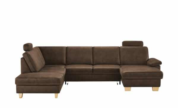 meinSofa Wohnlandschaft   Samu ¦ braun Polstermöbel > Sofas > Schlafsofas - Höffner