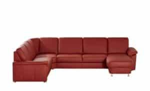 meinSofa Leder-Wohnlandschaft  Carolin ¦ rot Polstermöbel > Sofas > Wohnlandschaften - Höffner