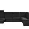 meinSofa Leder-Wohnlandschaft  Carolin ¦ schwarz Polstermöbel ></noscript> Sofas > Schlafsofas - Höffner