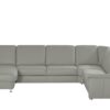 meinSofa Leder-Wohnlandschaft  Carolin ¦ grau Polstermöbel ></noscript> Sofas > Wohnlandschaften - Höffner