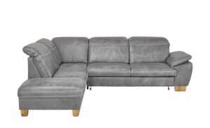 meinSofa Leder-Ecksofa  Raica ¦ grau Polstermöbel > Sofas > Ecksofas - Höffner