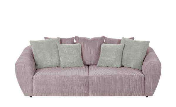 smart Big Sofa altrosa - Cordstoff Savita ¦ rosa/pink Polstermöbel > Sofas > 3-Sitzer - Höffner