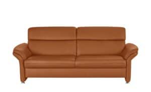 meinSofa Ledersofa  Manon ¦ orange Polstermöbel > Sofas > 3-Sitzer - Höffner