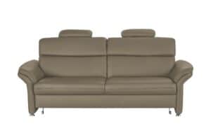meinSofa Ledersofa  Manon ¦ grau Polstermöbel > Sofas > 3-Sitzer - Höffner