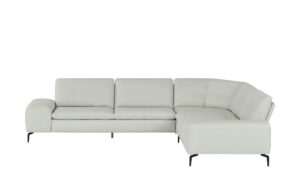 W.SCHILLIG Ecksofa Leder  Valentinoo ¦ creme Polstermöbel > Sofas > Ecksofas - Höffner