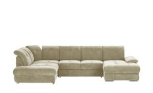 Wohnlandschaft mit Funktion  Gladys ¦ beige Polstermöbel > Sofas > Schlafsofas - Höffner