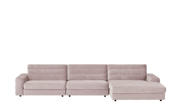 pop Ecksofa Samt  Scarlatti ¦ rosa/pink Polstermöbel > Sofas > Ecksofas - Höffner