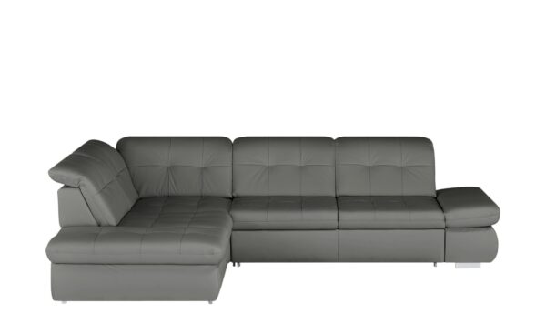 Lounge Collection Ecksofa Leder  Spencer ¦ grau Polstermöbel > Sofas > Ecksofas - Höffner